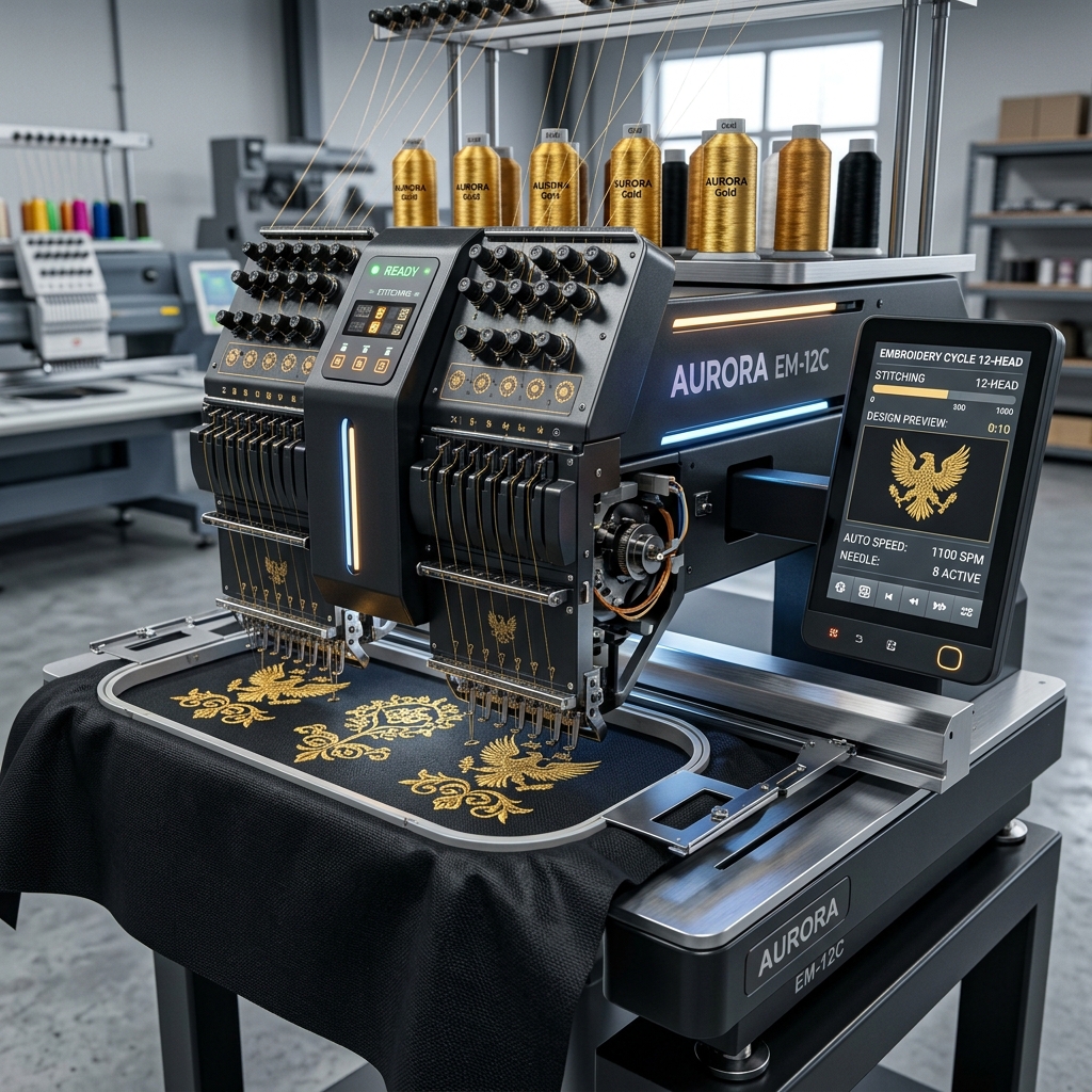 Futuristic Embroidery Machine